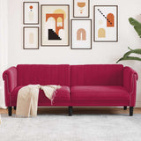 vidaXL Armchair velvet light grey