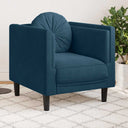 vidaXL Fauteuil met kussen fluweel lichtgrijs