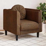 vidaXL Fauteuil met kussen fluweel lichtgrijs