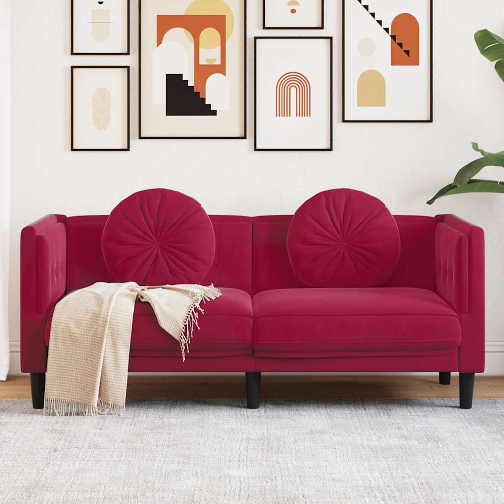 vidaXL Fauteuil met kussen fluweel lichtgrijs