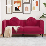 vidaXL Fauteuil met kussen fluweel lichtgrijs