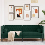 vidaXL Fauteuil Chesterfield-stijl fluweel lichtgrijs
