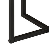 vidaXL Coffee table 45x45x35 cm solid acacia wood and iron