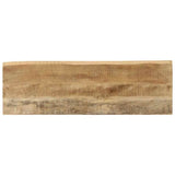 vidaXL Wandtafel met natuurlijke rand 105x33x76 cm massief mangohout