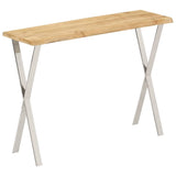 vidaXL Wandtafel met natuurlijke rand 105x33x76 cm massief mangohout
