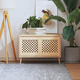 vidaXL Louvered Cabinet Doors 2 pcs 39.5x39.5 cm Solid Pine Wood