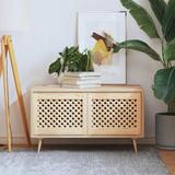 vidaXL Louvered Cabinet Doors 2 pcs 39.5x39.5 cm Solid Pine Wood