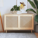 vidaXL Louvered Cabinet Doors 2 pcs 39.5x39.5 cm Solid Pine Wood