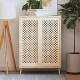 vidaXL Louvered Cabinet Doors 2 pcs 39.5x39.5 cm Solid Pine Wood