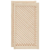 vidaXL Louvered Cabinet Doors 2 pcs 39.5x39.5 cm Solid Pine Wood