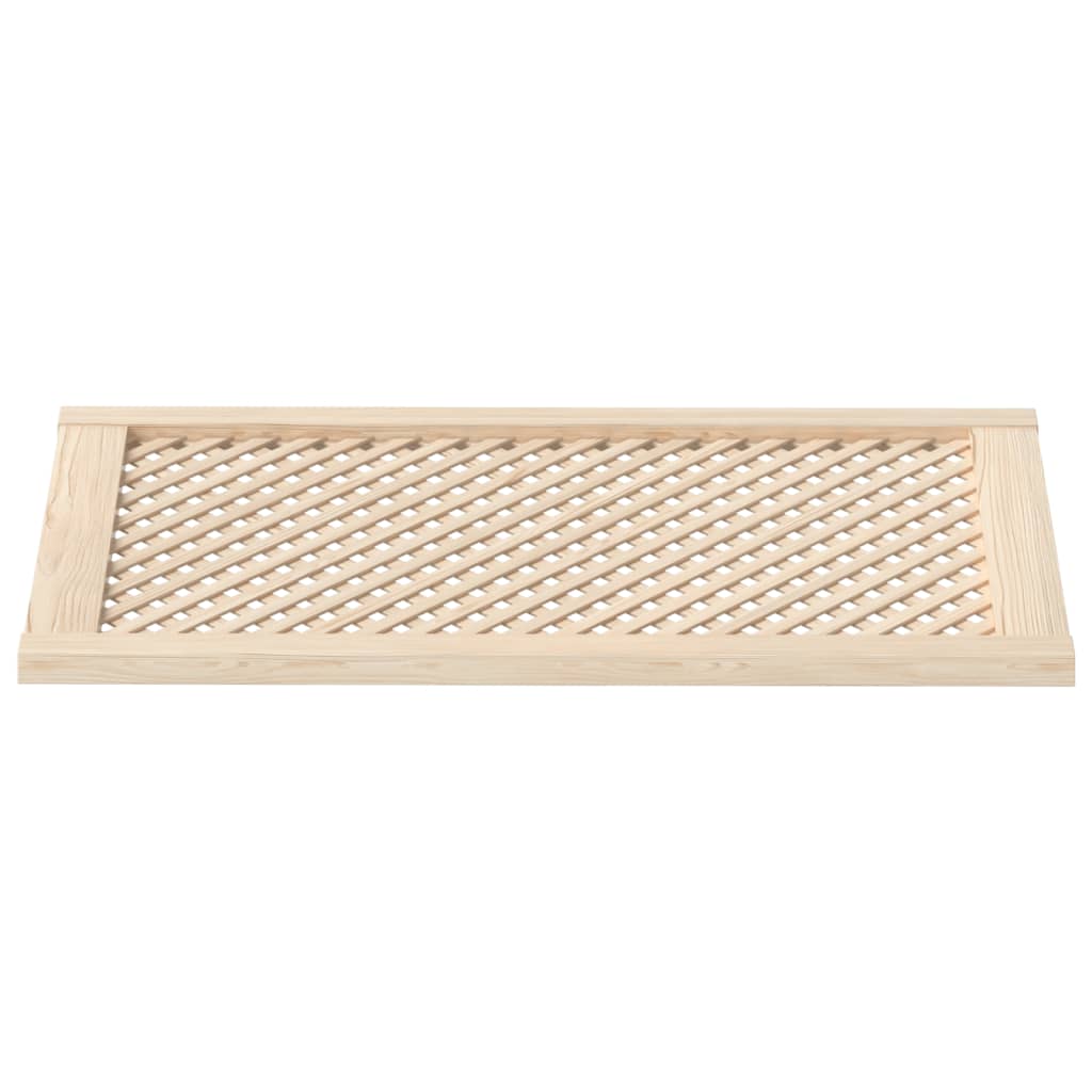 vidaXL Louvered Cabinet Doors 2 pcs 39.5x39.5 cm Solid Pine Wood