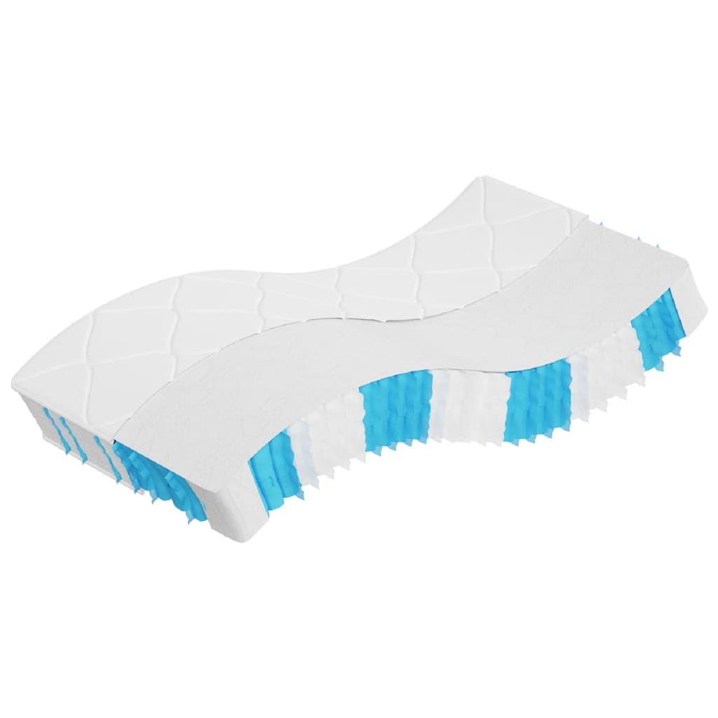 vidaXL Pocket spring mattress medium-firm-hard 160x200 cm Super King Size