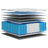 vidaXL Pocket spring mattress medium-firm-hard 160x200 cm Super King Size