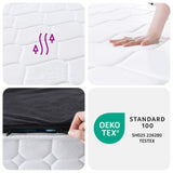 vidaXL Pocket spring mattress medium-firm-hard 160x200 cm Super King Size