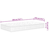 vidaXL Pocket spring mattress medium-firm-hard 160x200 cm Super King Size