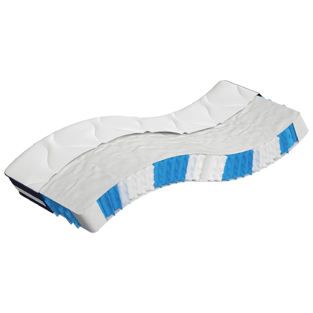 vidaXL Pocket Sprung Mattress Medium-Firm to Firm 160x200 cm Super King Size