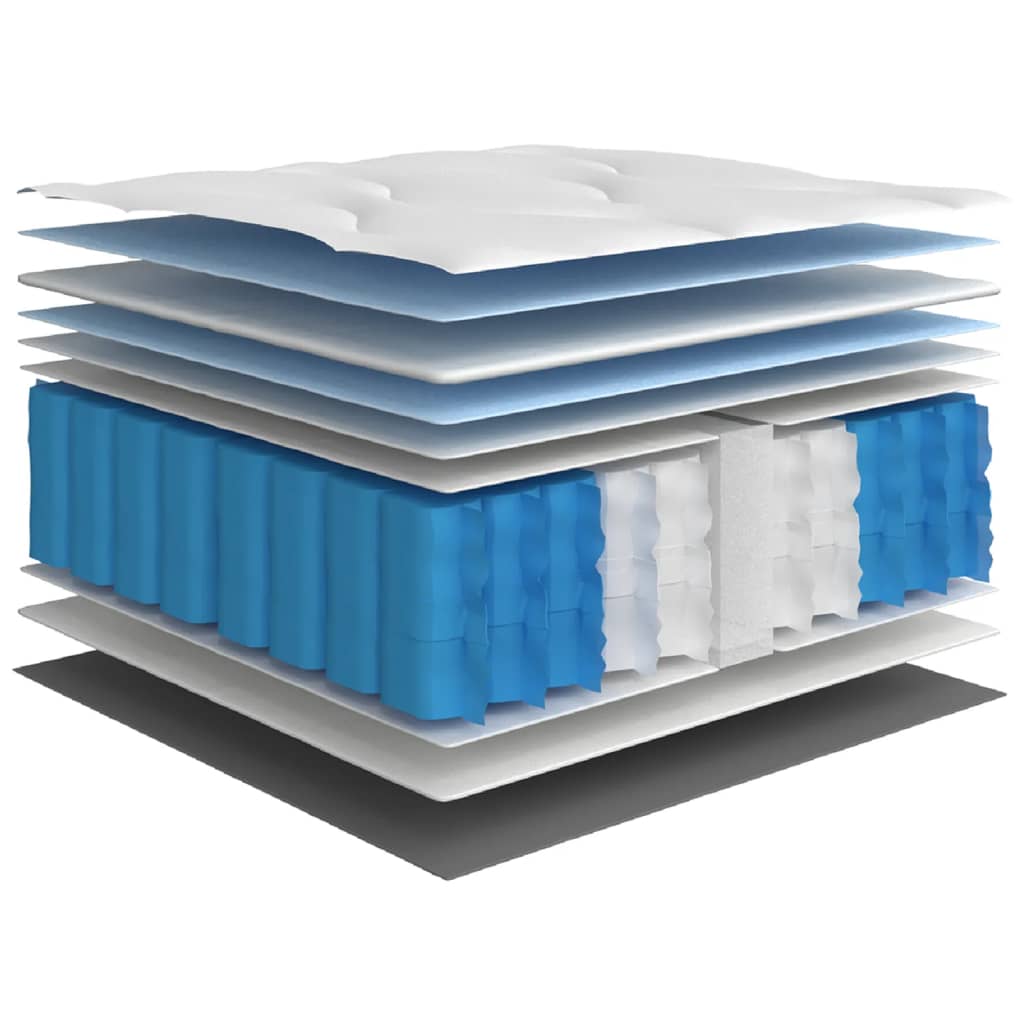 vidaXL Pocket Sprung Mattress Medium-Firm to Firm 160x200 cm Super King Size