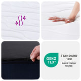 vidaXL Pocket Sprung Mattress Medium-Firm to Firm 160x200 cm Super King Size