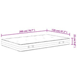 vidaXL Pocket Sprung Mattress Medium-Firm to Firm 160x200 cm Super King Size