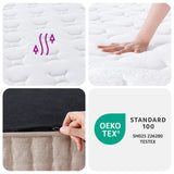 vidaXL Pocket Spring Mattress Medium Firm 90x200 cm