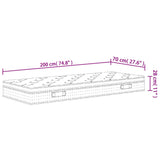vidaXL Pocket Spring Mattress Medium Firm 90x200 cm