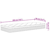 vidaXL Medium-firm Pocket Sprung Mattress 90x200 cm