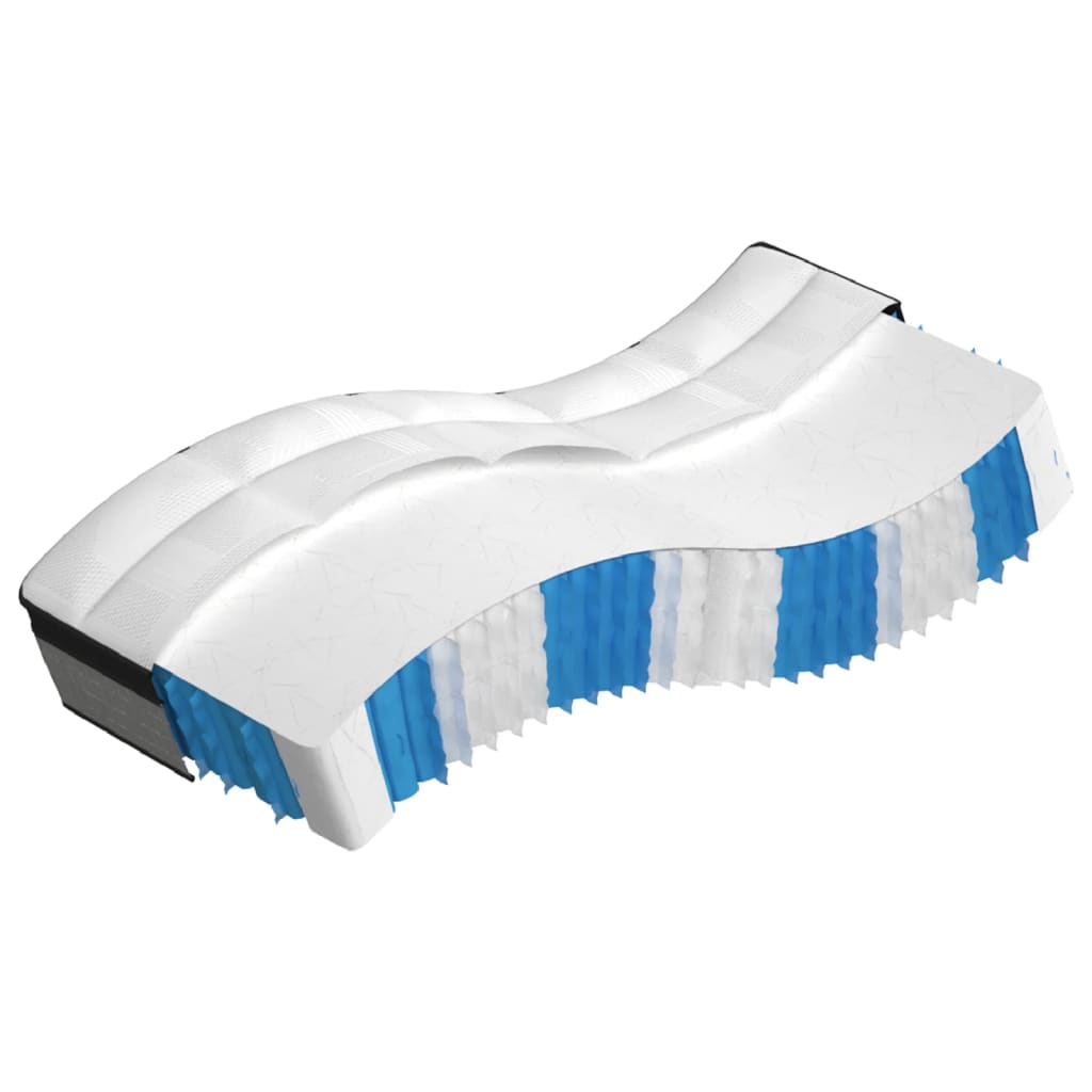 vidaXL Pocket Spring Mattress Medium-Firm Plus 90x190 cm Single Size