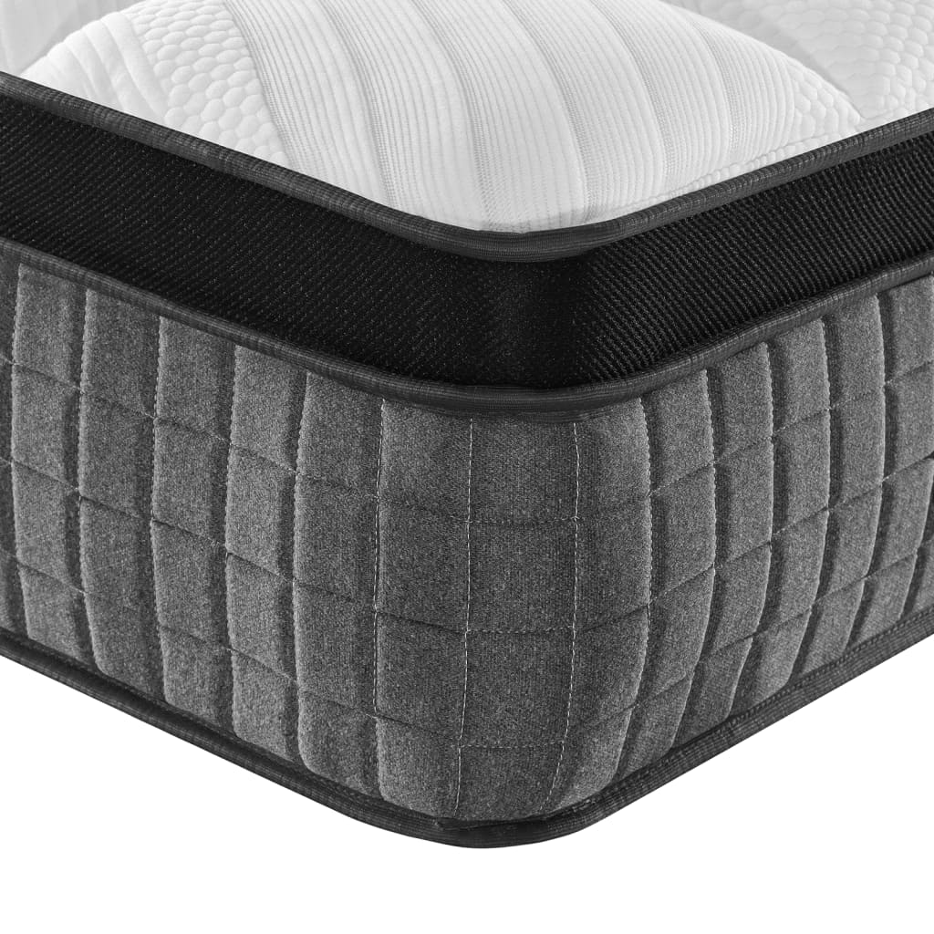 vidaXL Pocket Spring Mattress Medium-Firm Plus 90x190 cm Single Size