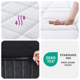 vidaXL Pocket Spring Mattress Medium-Firm Plus 90x190 cm Single Size
