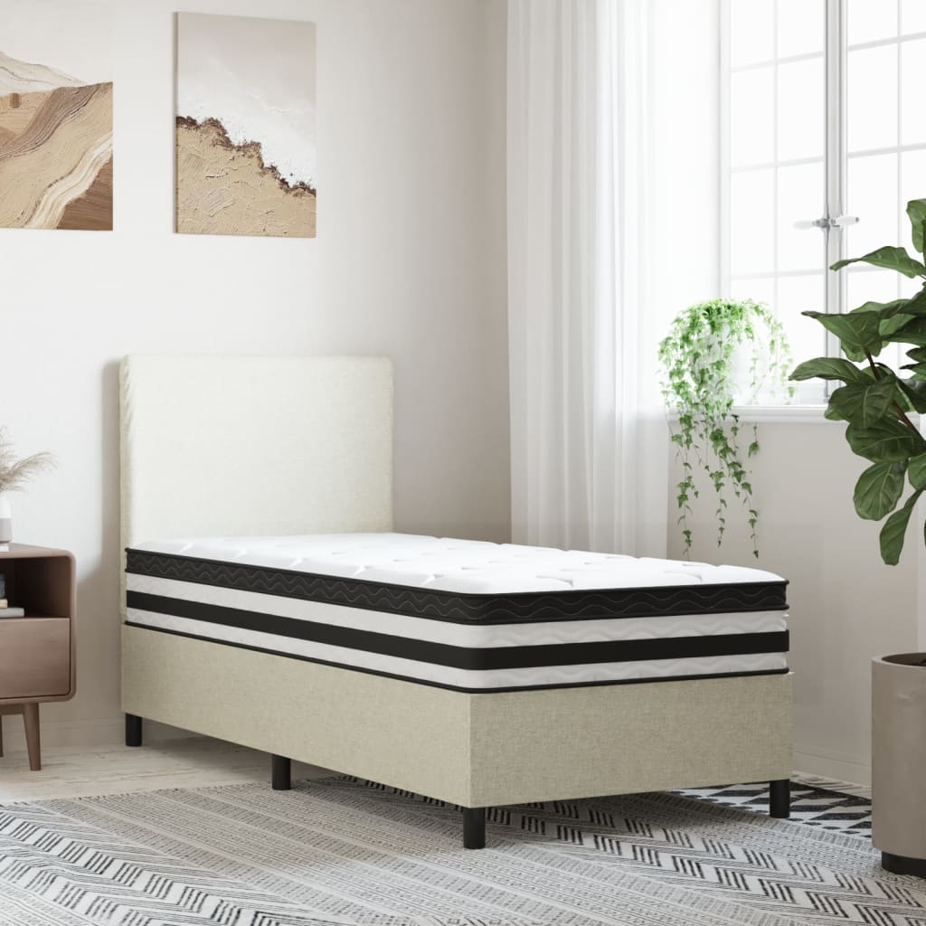 vidaXL Pocketveringmatras middelhard 180x200 cm