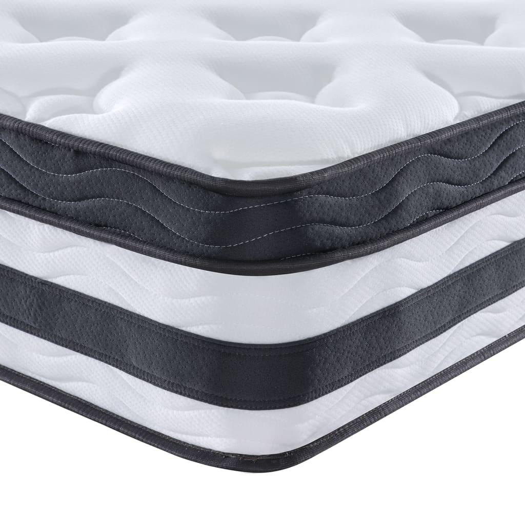 vidaXL Pocketveringmatras middelhard 180x200 cm