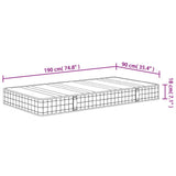 vidaXL Binnenveringmatras middelhard 120x200 cm
