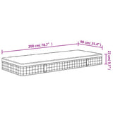vidaXL Binnenveringmatras middelhard 120x200 cm