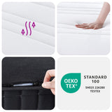 vidaXL Binnenveringmatras middelhard 120x200 cm