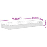 vidaXL Binnenveringmatras middelhard 120x200 cm