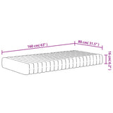 vidaXL Medium Firm Foam Mattress for Kids 80x160 cm