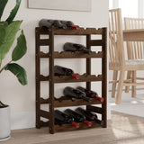 vidaXL Wine Rack for 12 Bottles Pine Wood