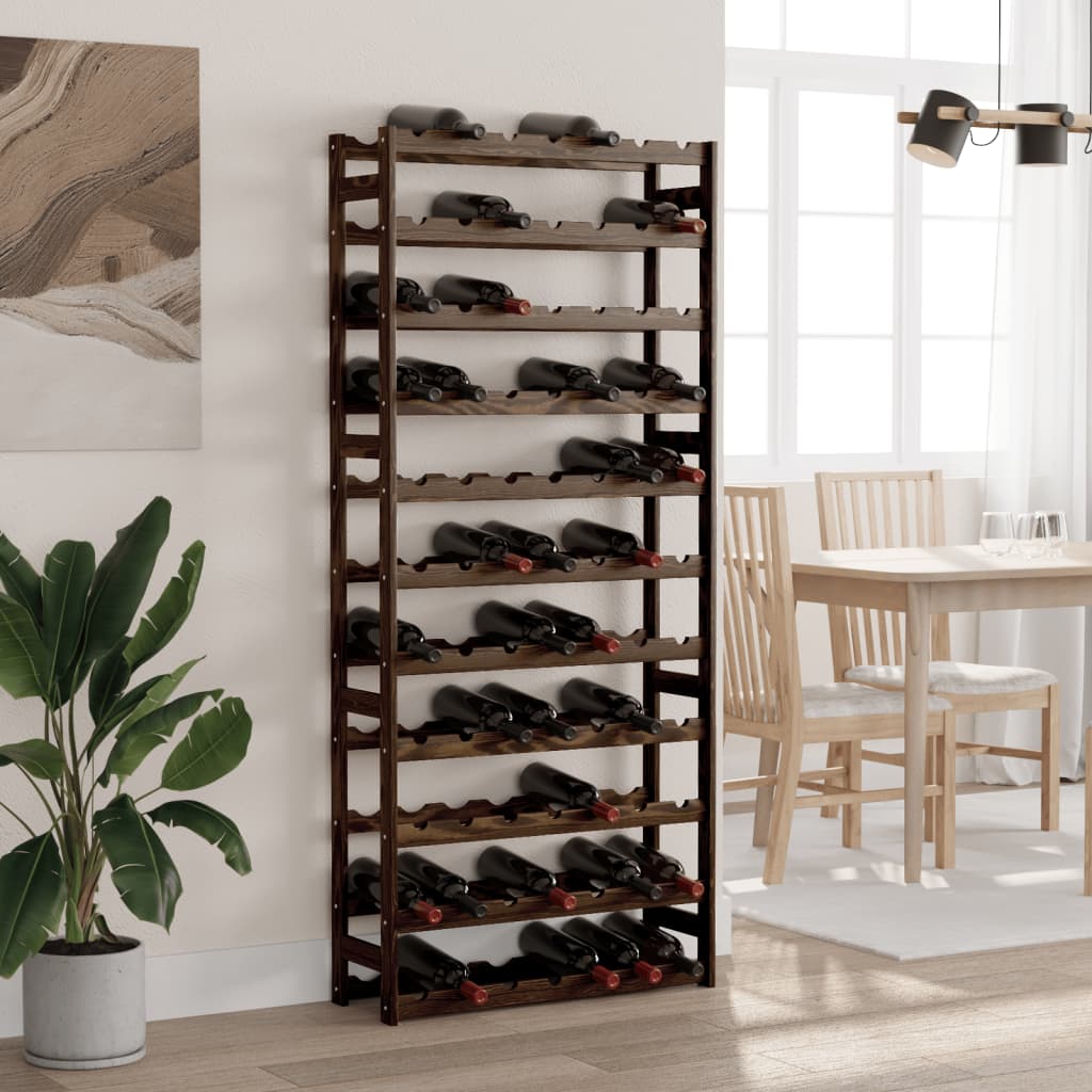 vidaXL Wine Rack for 12 Bottles Pine Wood