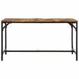 vidaXL Eettafel 140x70x75 cm massief hout ruw mangohout