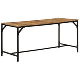 vidaXL Eettafel 140x70x75 cm massief hout ruw mangohout