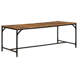 vidaXL Eettafel 140x70x75 cm massief hout ruw mangohout