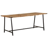 vidaXL Eettafel 140x70x75 cm massief mangohout