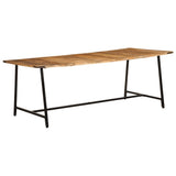 vidaXL Eettafel 140x70x75 cm massief mangohout