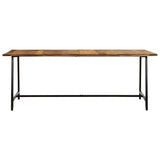 vidaXL Eettafel 140x70x75 cm massief mangohout