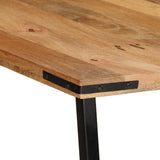 vidaXL Eettafel 140x70x75 cm massief mangohout