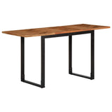 vidaXL Eettafel 140x70x75 cm massief acaciahout