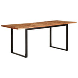 vidaXL Eettafel 140x70x75 cm massief acaciahout
