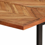 vidaXL Eettafel 140x70x75 cm massief acaciahout