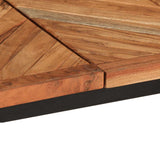 vidaXL Eettafel 140x70x75 cm massief acaciahout