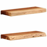 vidaXL Wandschappen 2 st 30x20x3,5 cm massief acaciahout